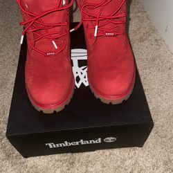 Brand New 6 IN WATERPROOF BOOT DARK RED NUBUCK