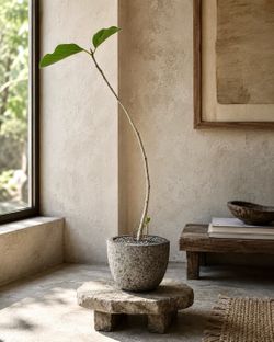 ~ 4 Ft Ficus Audrey (Planter Included) !Modern/Minimalistic! ‘Local LA Seller’