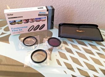 Vivitar 3-Piece Multi-Coated HD Filter Set with wallet(46mm UV/CPL/ND8)