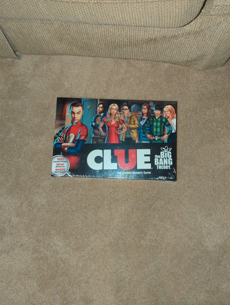 The Big Bang Theory CLUE Mystery Game