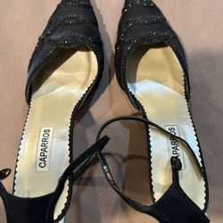Black/sparkly Caparros High Heels - Size 10B