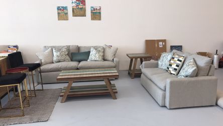 Down filling sofa and love seat set - brand new