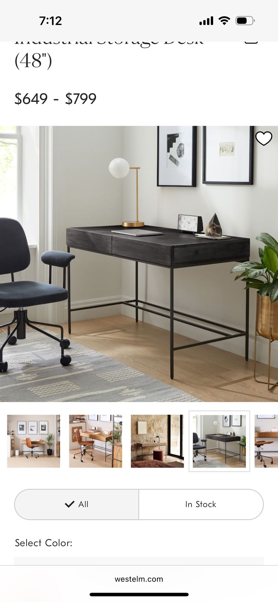 Westwelm desk
