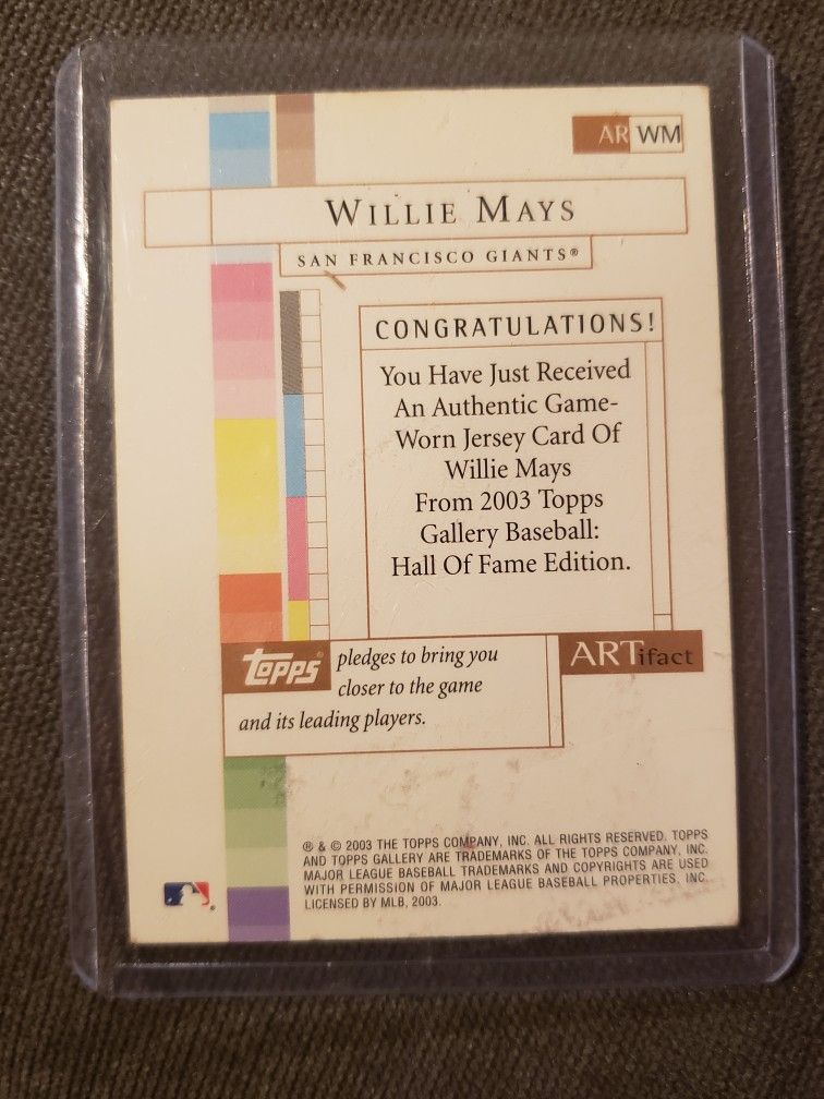 Sold at Auction: (9) 2003 Topps Gallery Artifact Game Worn Jersey