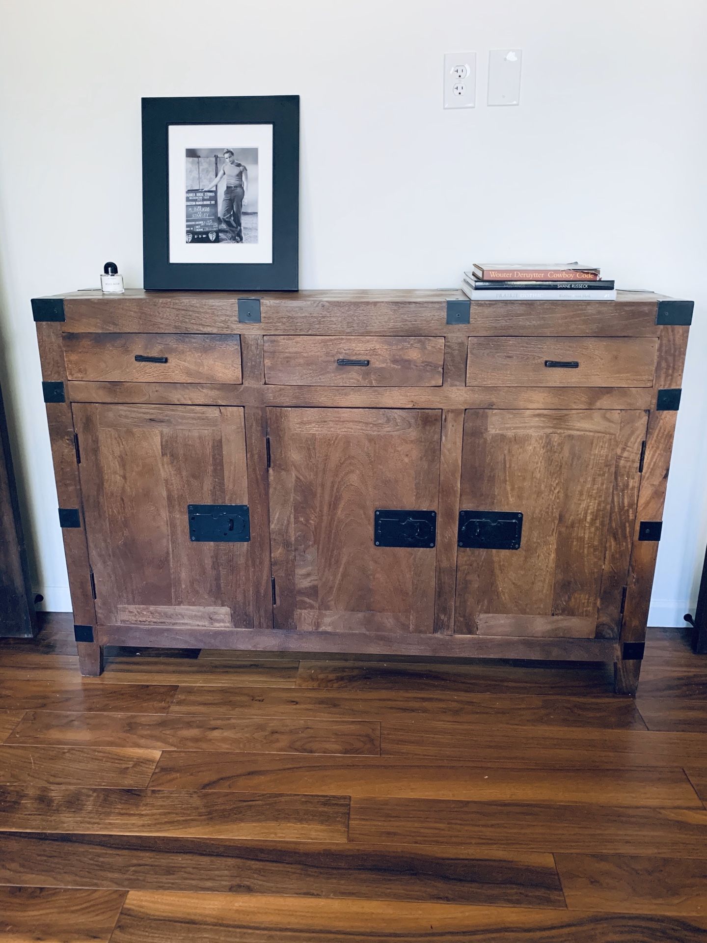 Reclaimed solid wood buffet table or tv console