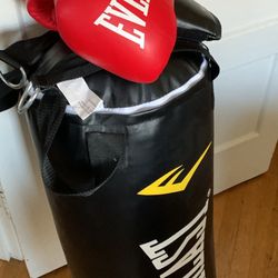 Everlast Heavy Bag, Youth Boxing Gloves 