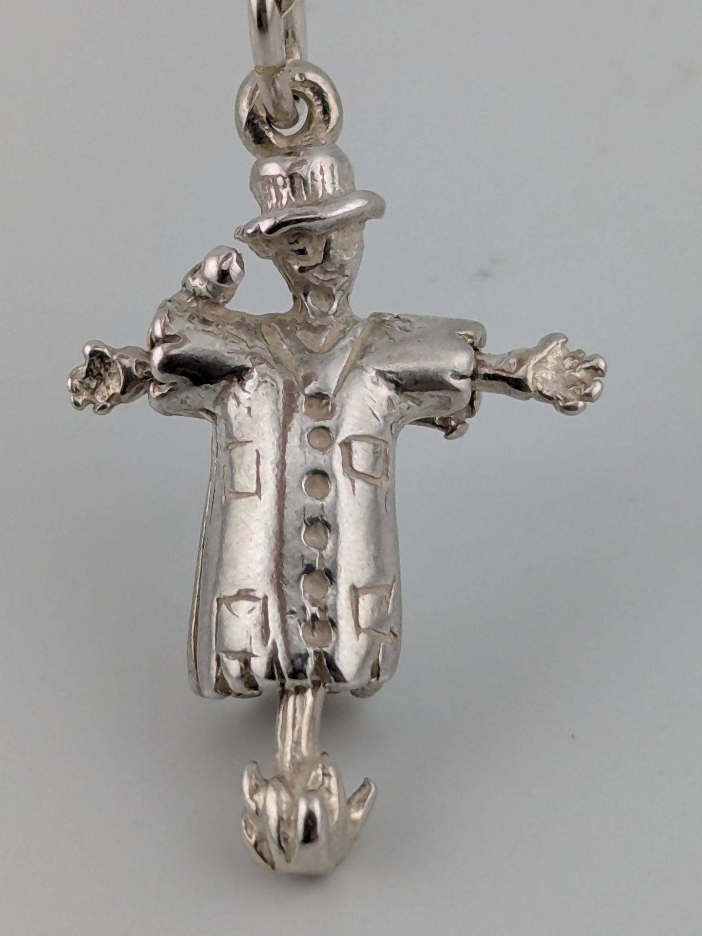 ✨ Sterling Silver 3D Scarecrow Pendant Necklace