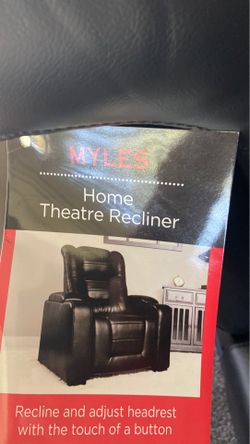 Black Home theatre recliner couch
