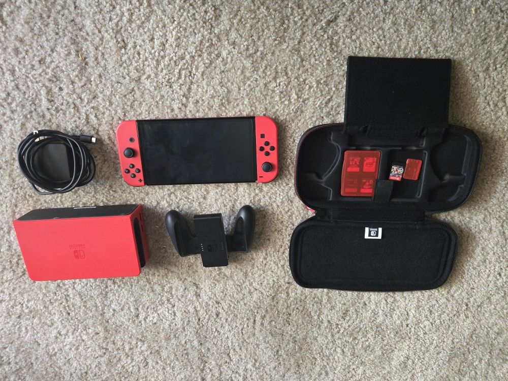 Red Mario Edition Nintendo Switch And Games