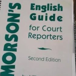 Morson's English Guide For Court Reporters