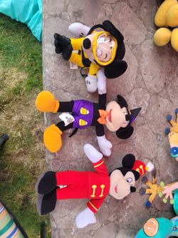 Disney Mickey Mouse Halloween Plush Lot of 3