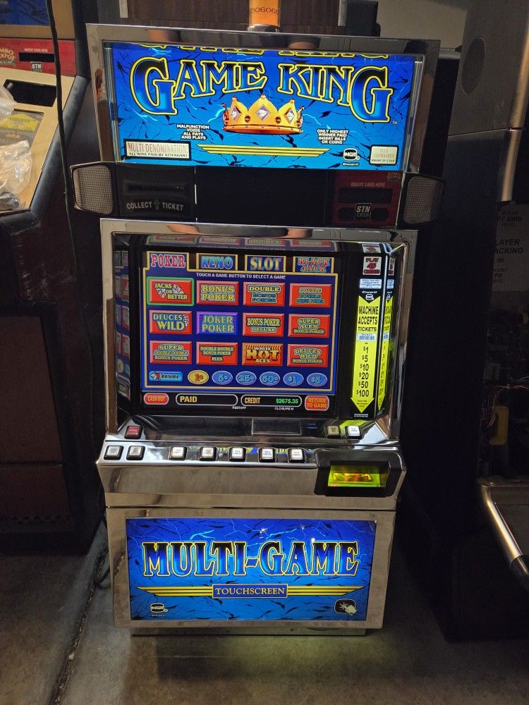 Slot Machine IGT Game King Multigame Video Poker Keno Slot Games Blackjack Gameroom Home Aracde Mancave Casino Collectible