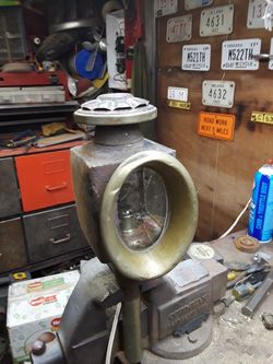 Nice old model T kerosene headlights