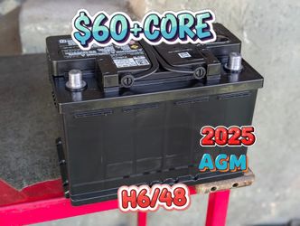 AGM Car Battery Group Size 48/H6