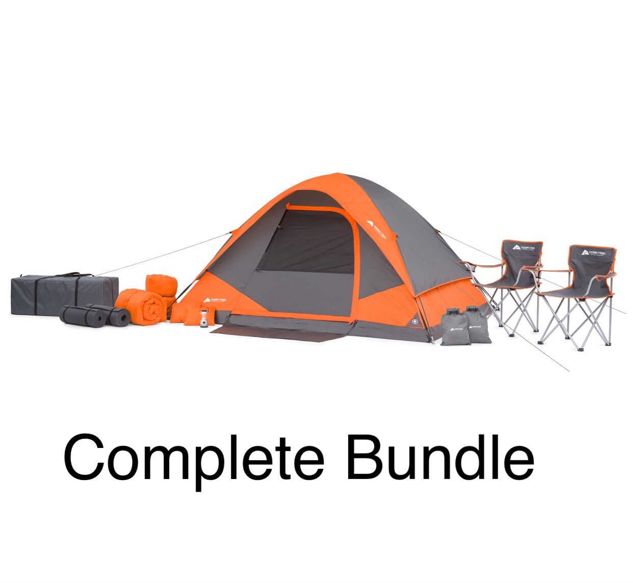 4 Person Tent Camping BBQ Summer Sleeping Bag Beach Outdoor