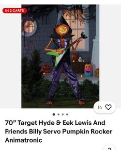 Hyde & Eek Billy Servo Pumpkin Rocker Animatronic 70"