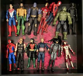 Marvel and DC figurines