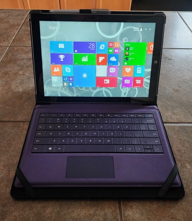 Microsoft Surface Pro 8 -13" Touchscreen With Touch Pen,  Detachable Keyboard, Leather Cover, And Charger