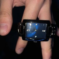 ZRT Bezel Black Silver Tone Watch 