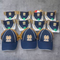 11 New with Tags Twins Enterprise Notre Dame Fighting Irish Hats