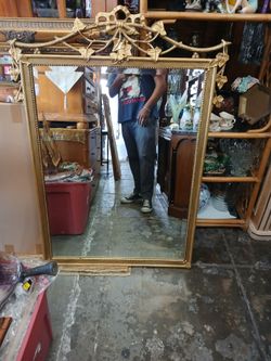 vintage-style wall mirror
