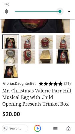 Mr. Mr. Christmas musical egg ornament