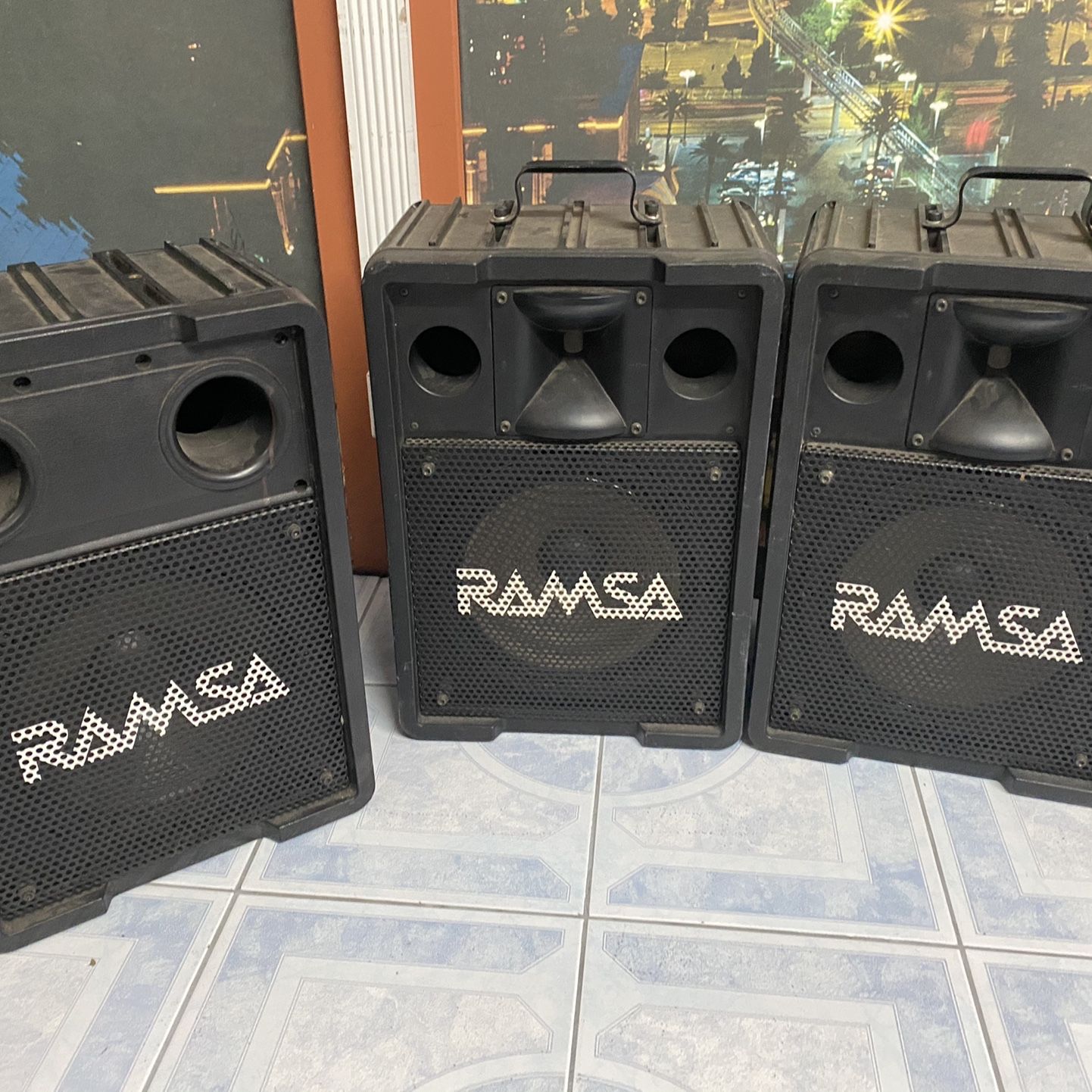 2 RAMSA WS-A200 and 1 RASMA WS-AA240 (Panasonic) Speakers for Sale 
