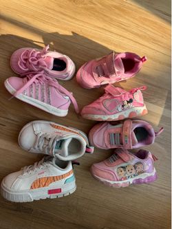 Toddler Girl Sneaker Bundle - Puma, K-Swiss, Cocomelon, Disney
