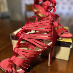 Zigi Soho Red High Heels - Size 11