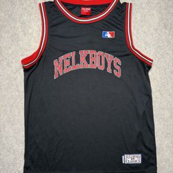 Nelk Boys Full Send Classics Mens Jersey Bulls Colorway Medium Tank Black