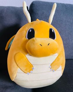 SQUISHMALLOW 12" Dragonite Pokemon Rare Plush Stuffed Animal Orange