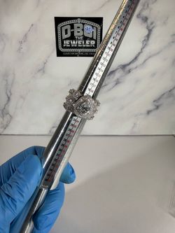 CUSTOM 925 SILVER MOISSANITE STATEMENT RING