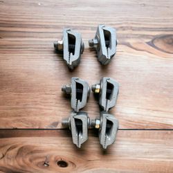 RuggedXL Low Pro Aluminum Mounting Clamps Truck Cover, Cap, Camper - Set of 6