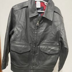 Boys Leather Jacket Gap