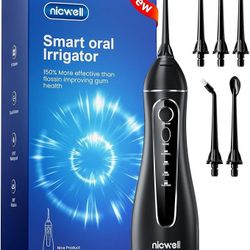 Water Dental Flosser Teeth Pick - Cordless Portable 4 Modes Rechargeable Flossers Oral Irrigator IPX7 Waterproof Travel Gum Floss Cleaner Deep