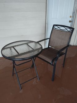 Patio table & chair