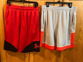 Men’s Under Armour Gym Shorts with Pockets, Size Large…$18 Each