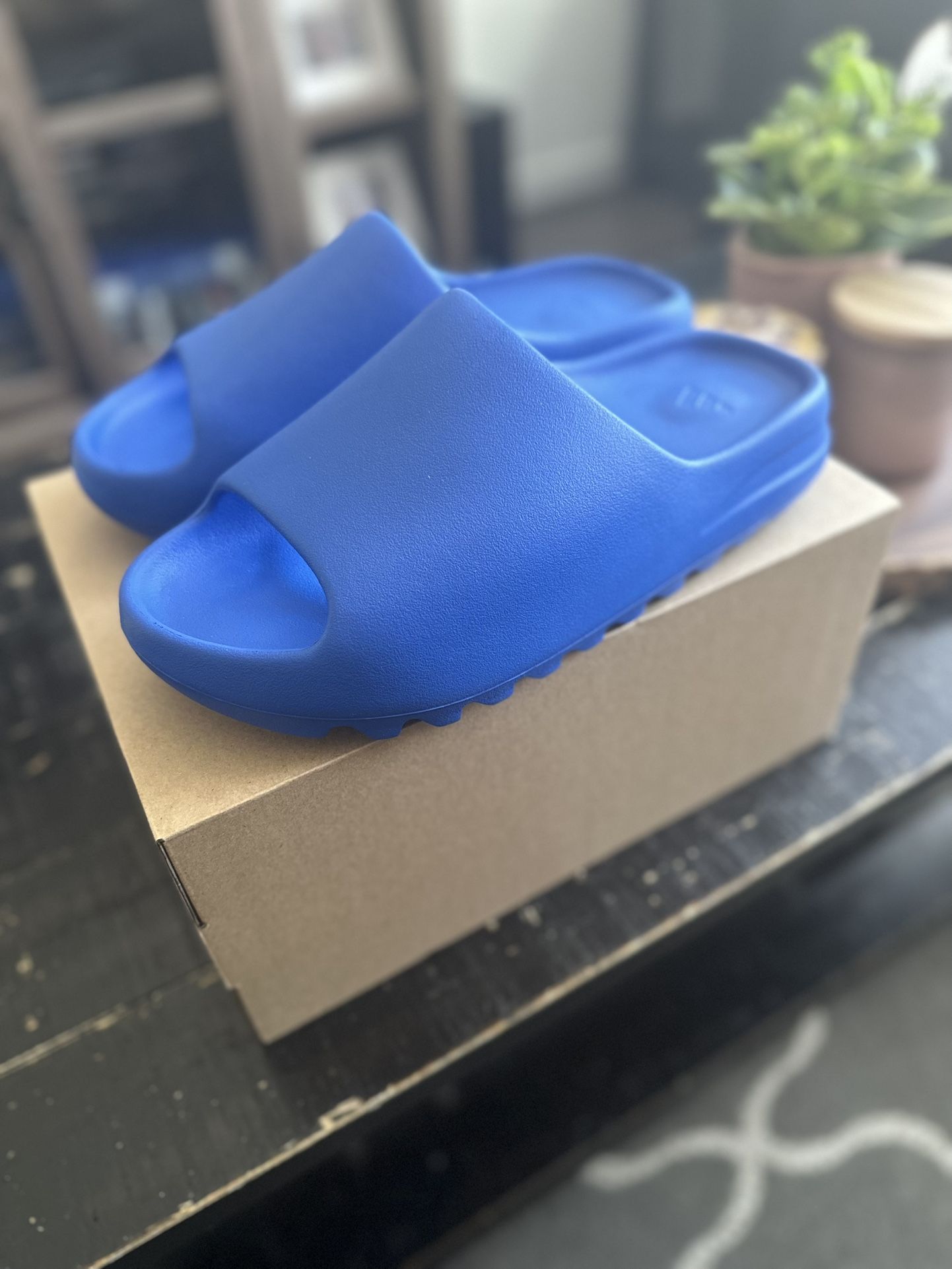 Adidas Yezzy Slides Azure