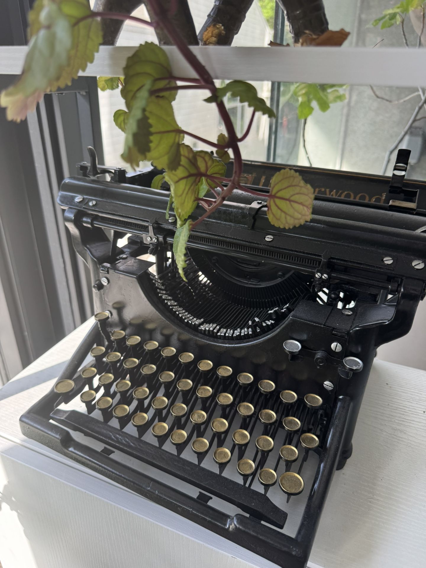 Decoration Underwood typewriter.
