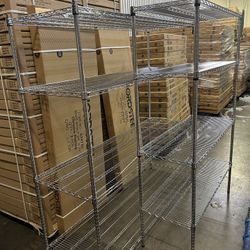 New Chrome Wire Metal Shelves Heavy Duty For Commercial Use  And Businesses 