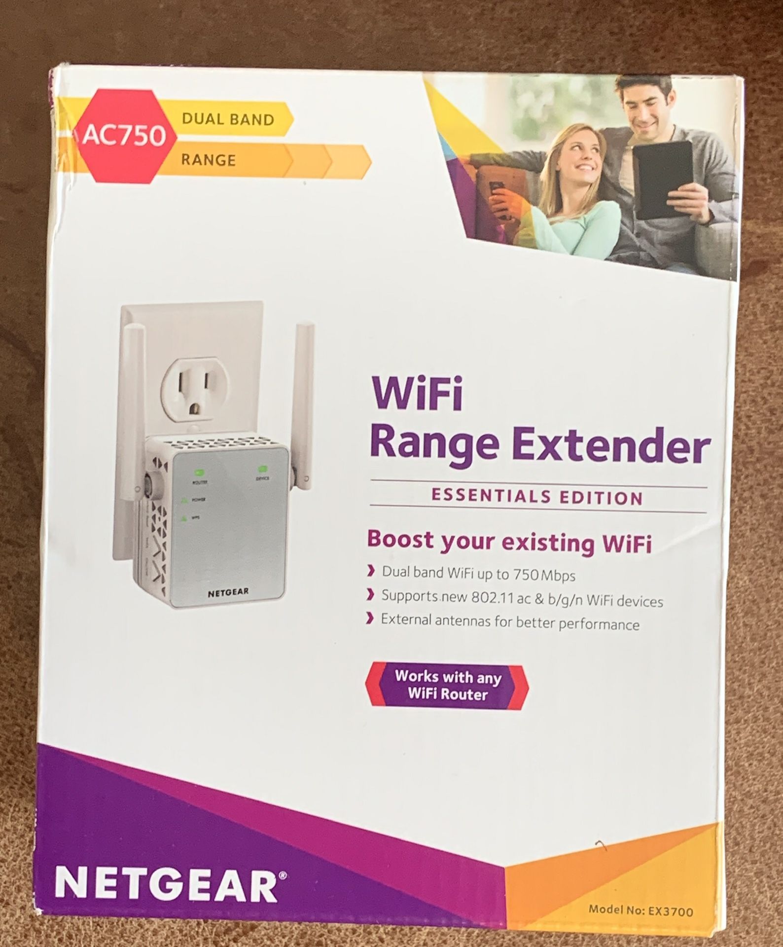 NETGEAR WiFi Range Extender EX3700 AC 750 Duel Band