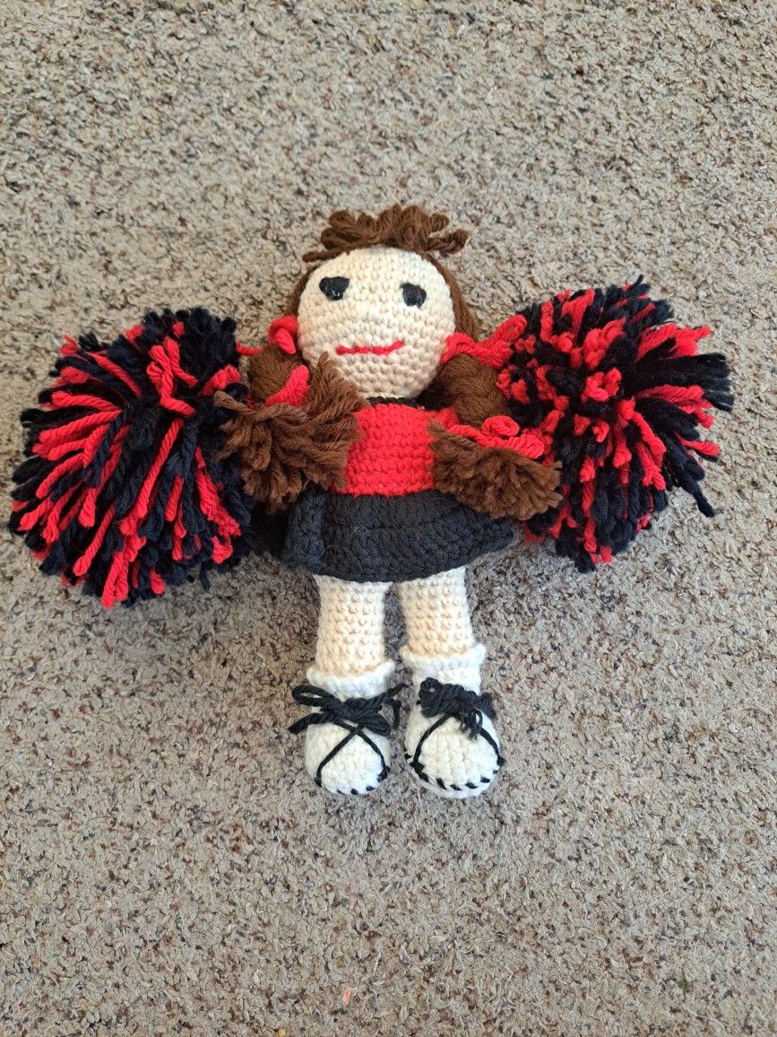 Crocheted Cheerleader