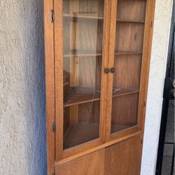 Antique Primitive Corner Cabinet