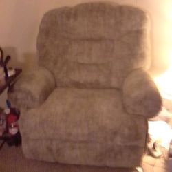 Oversized Recliner Tan 