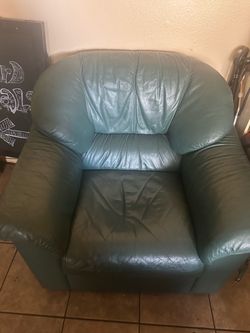 3 Piece Leather Couch Set ( Green )