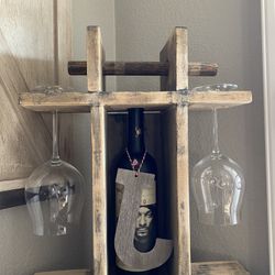 Handmade Wine Glass Holder Carrier 