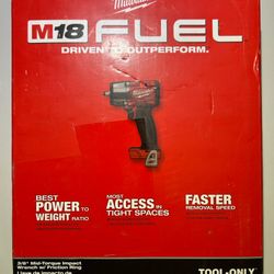 Milwaukee M18 FUEL Mid Torque Impact Wrench w/ Friction Ring 