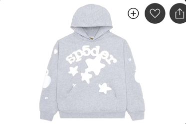 Sp5der Beluga Gray Hoodie