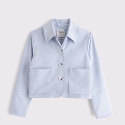 Abercrombie Vegan Suede Button-Through Jacket