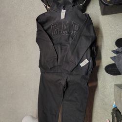 The Gap store sweatshirt and sweatpants